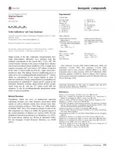 inorganic compounds - Semantic Scholar