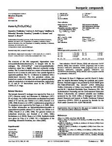 inorganic compounds - Semantic Scholar