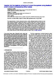 Insights into the algebraic structure of Lorenz-like ... - Semantic Scholar