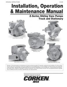 Installation, Operation & Maintenance Manual (IOM)