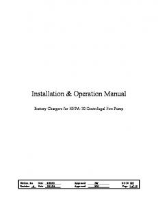 Installation & Operation Manual - Metron