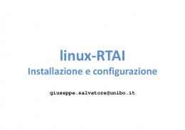 Installazione RTAI - Lia