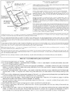 Installing Slate Roofs - Ten quick reference steps