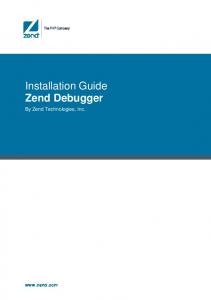 Installing the Zend Debugger
