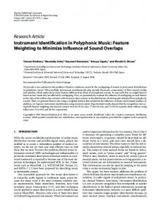 Instrument Identification in Polyphonic Music: Feature ...