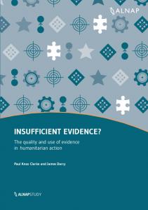 insufficient evidence? - Evidence Aid