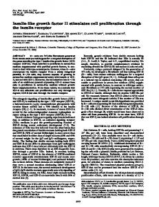 Insulin-like growth factor II stimulates cell proliferation through the ...