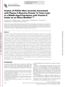 Intakes of PUFAs Were Inversely Associated with