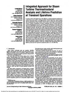 Integrated Approach for Steam Turbine Thermostructural ... - SoftInWay