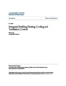 Integrated Building Heating, Cooling and Ventilation ...