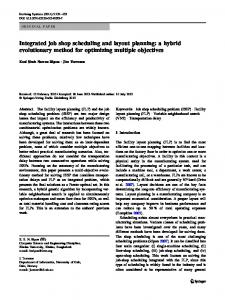 Integrated job shop scheduling and layout planning: a ... - Springer Link