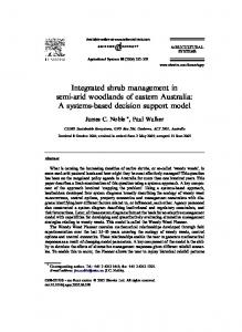 Integrated shrub management in semi-arid ... - South West NRM