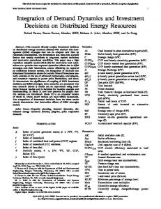 Integration of Demand Dynamics and Investment Descisions on DER ...