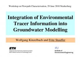 Integration of Environmental Tracer Information into ... - Bioforsk