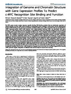 Integration of Genome and Chromatin Structure ... - Semantic Scholar