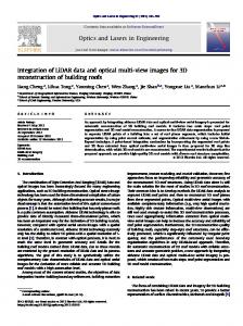 Integration of LiDAR data and optical multi-view ... - Purdue Engineering