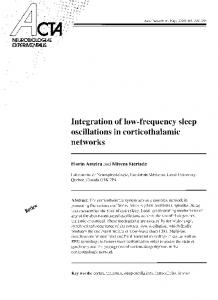 Integration of low-frequency sleep oscillations in corticothalamic ...