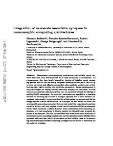 Integration of nanoscale memristor synapses in neuromorphic ...