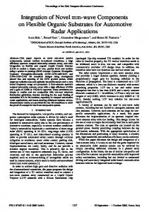 Integration of Novel mm-Wave Components on Flexible ... - IEEE Xplore