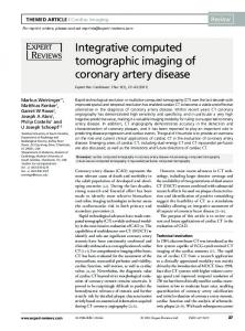 Integrative computed tomographic imaging of