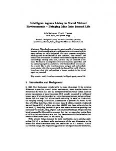 Intelligent Agents Living in Social Virtual ... - Semantic Scholar