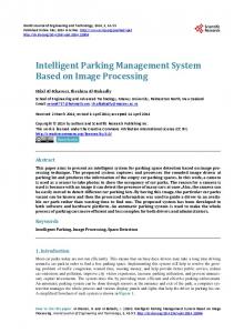 Intelligent Parking Management System Based on