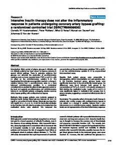 Intensive insulin therapy does not alter the ... - Springer Link