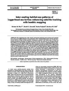 Inter-nesting habitat-use patterns of loggerhead sea ... - Inter Research