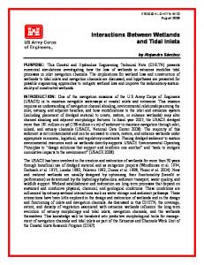 Interactions Between Wetlands and Tidal Inlets - Defense Technical ...