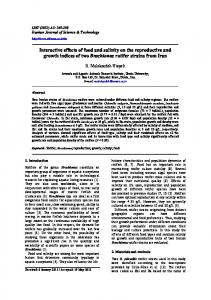 Interactive effects of food and salinity on the ... - Semantic Scholar