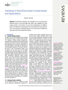 Interfaces of Solid Electrolytes: Fundamentals and Applications