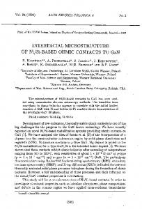 INTERFACIAL MICROSTRUCTURE OF Ni/Si-BASED OHMIC ...