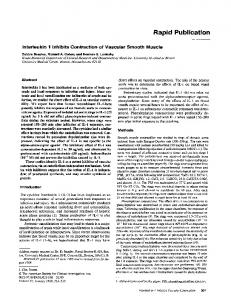 Interleukin 1 Inhibits Contraction of Vascular Smooth Muscle