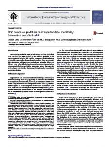 Intermittent auscultation