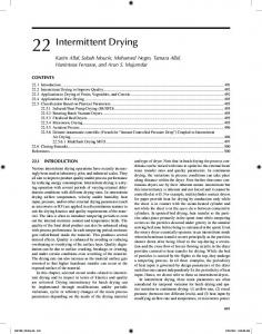 Intermittent Drying