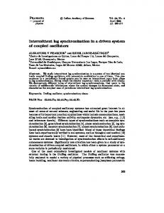 Intermittent lag synchronization in a driven system of coupled oscillators