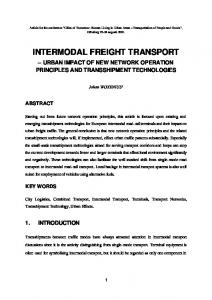 intermodal freight transport