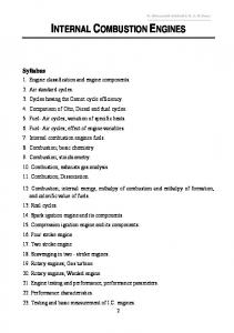 INTERNAL COMBUSTION ENGINES