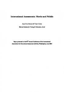 International Assessments: Merits and Pitfalls