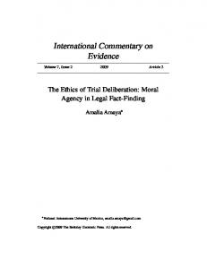 International Commentary on Evidence