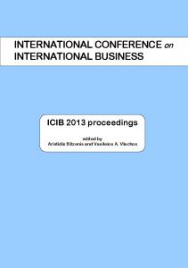 INTERNATIONAL CONFERENCE on ...