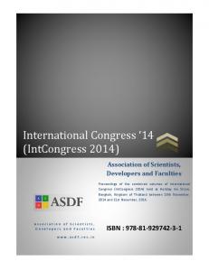 International Congress 2014 Proceedings - International Congress 2017