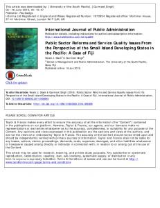 International Journal of Public Administration Public