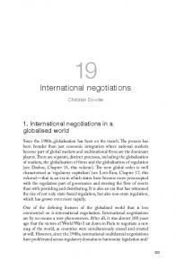 International negotiations - ANU Press