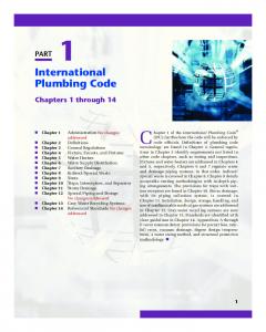 International Plumbing Code