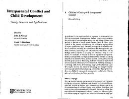 Interparental Conflict and Child Development