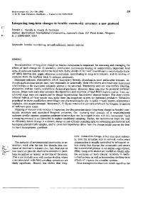 Interpreting long-term changes in benthic community structure: a new ...