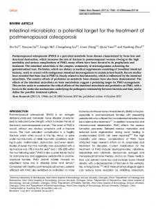 Intestinal microbiota: a potential target for the