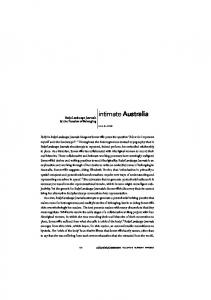 intimate Australia - Informit
