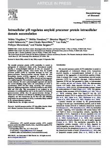 Intracellular pH regulates amyloid precursor protein intracellular ...